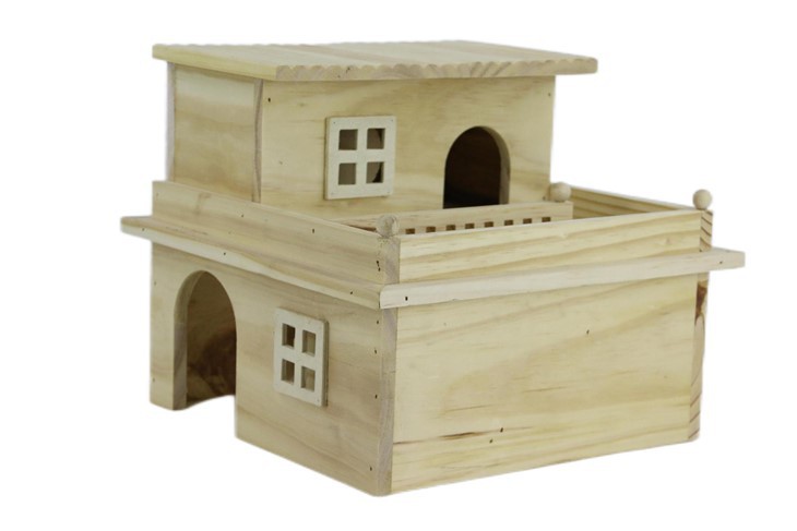 Natural Wooden Guinea Pig House