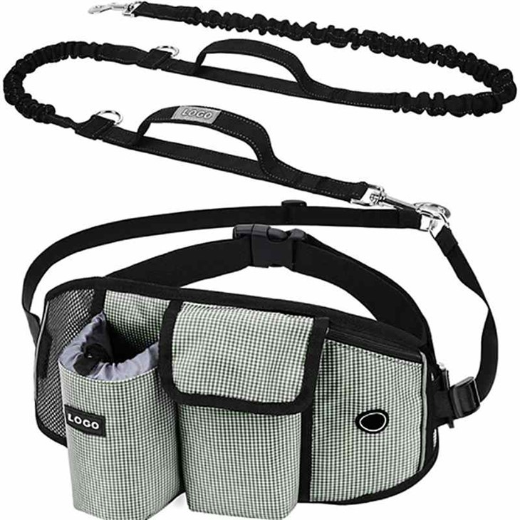 Running Waist Bag With A Pet Leash
