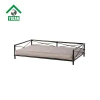 Are there metal dog beds with a mesh surface?