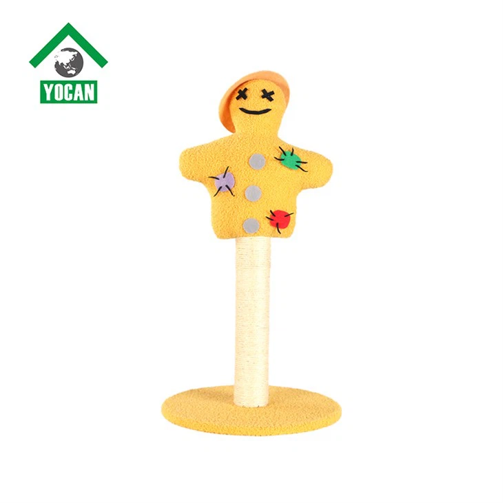 Wooden Cat Scratch Post Toy