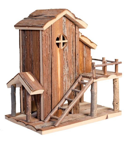 Wooden Guinea Pig Castle House