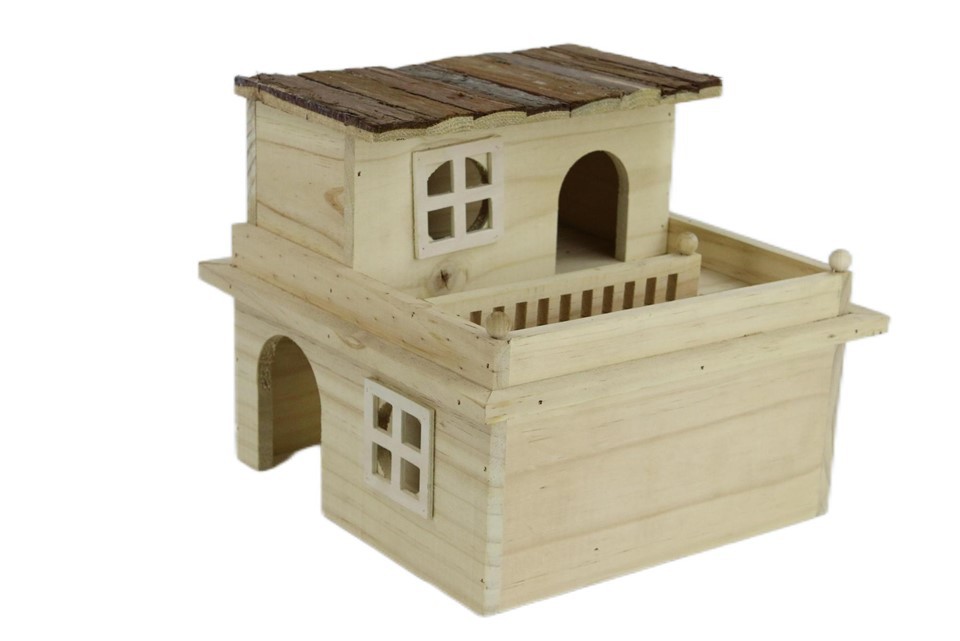 Wooden Guinea Pig House With Double Floor