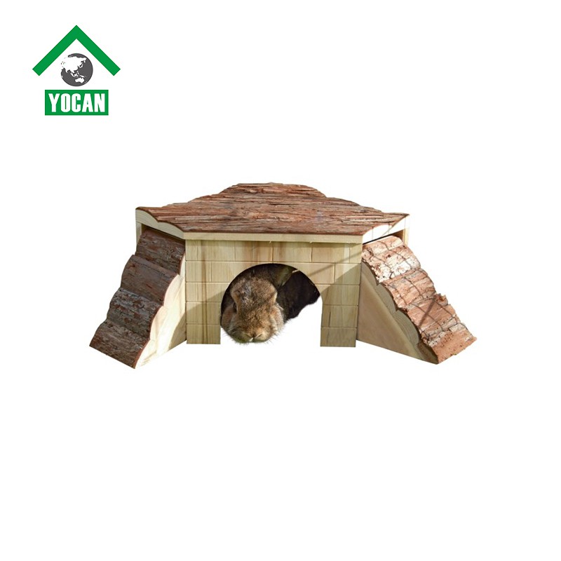 Wooden Guinea Pig House With Double Stairs